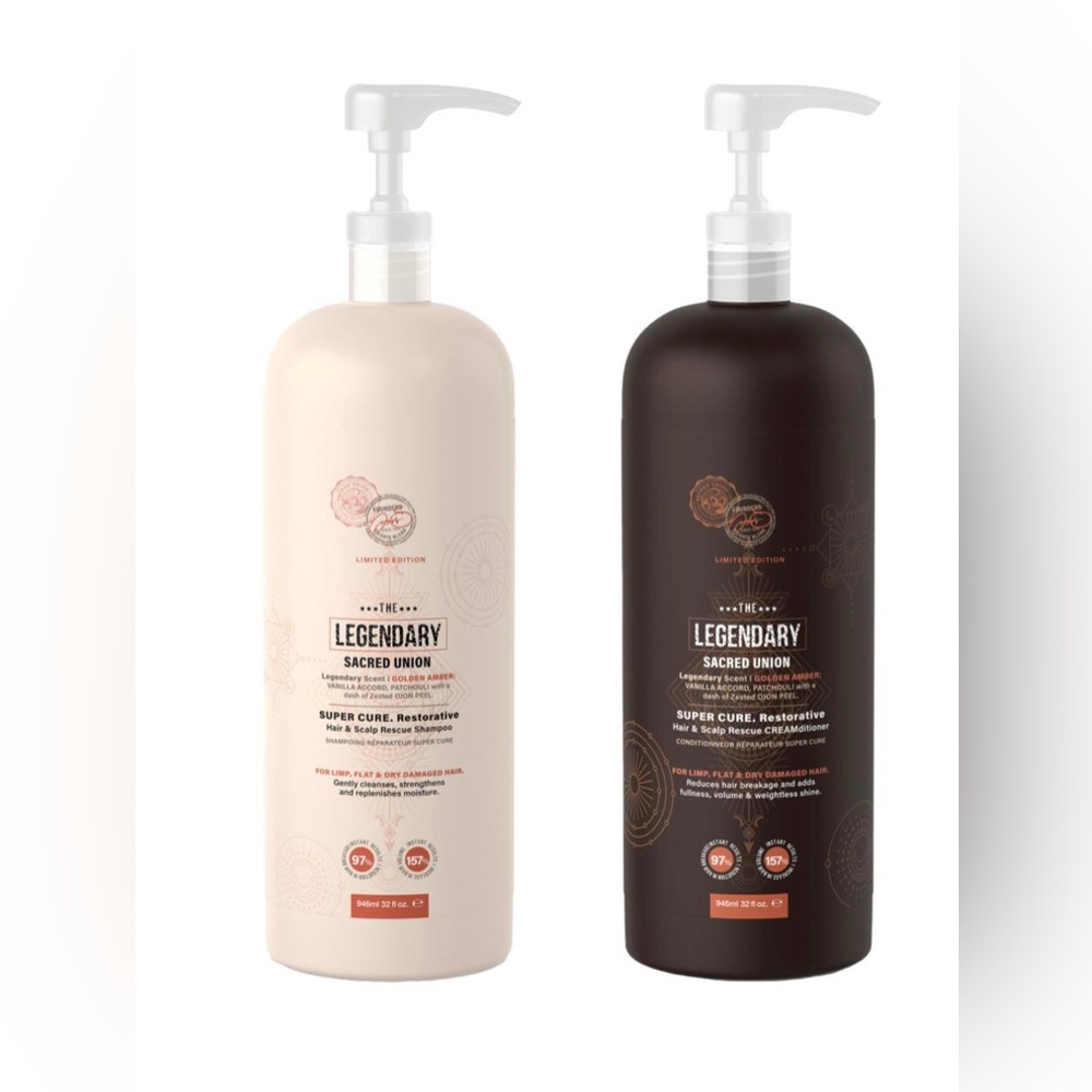 Tweak'd by Nature Golden Amber Legendary Shampoo and CREAMditioner -32 Oz